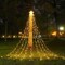 350LED Christmas String Lights with 12" Star Tree Topper – 8 Lighting Modes, Warm White, Waterproof Outdoor/Indoor Decoration for Christmas, New Year, Yard, Garden, Home